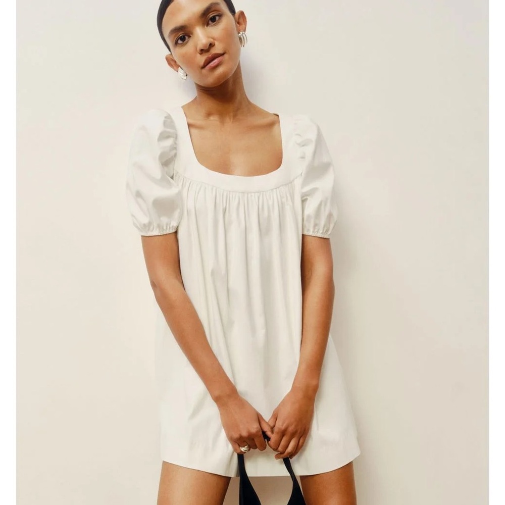 Reformation Nissa puff sleeve babydoll dress